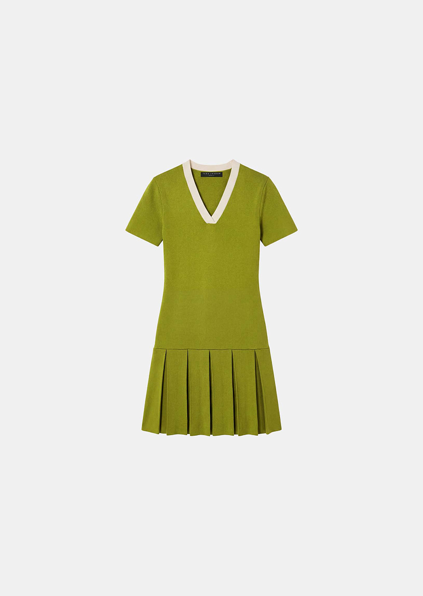 Ricca зеленое платье из технологичного трикотажа Ricca зеленое платье из технологичного трикотажа