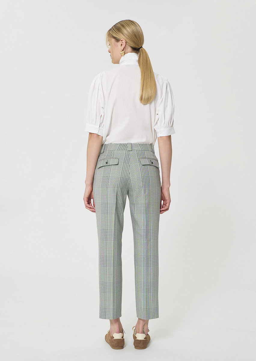 Polo брюки в темно-зеленую клетку "Принц Уэльский"