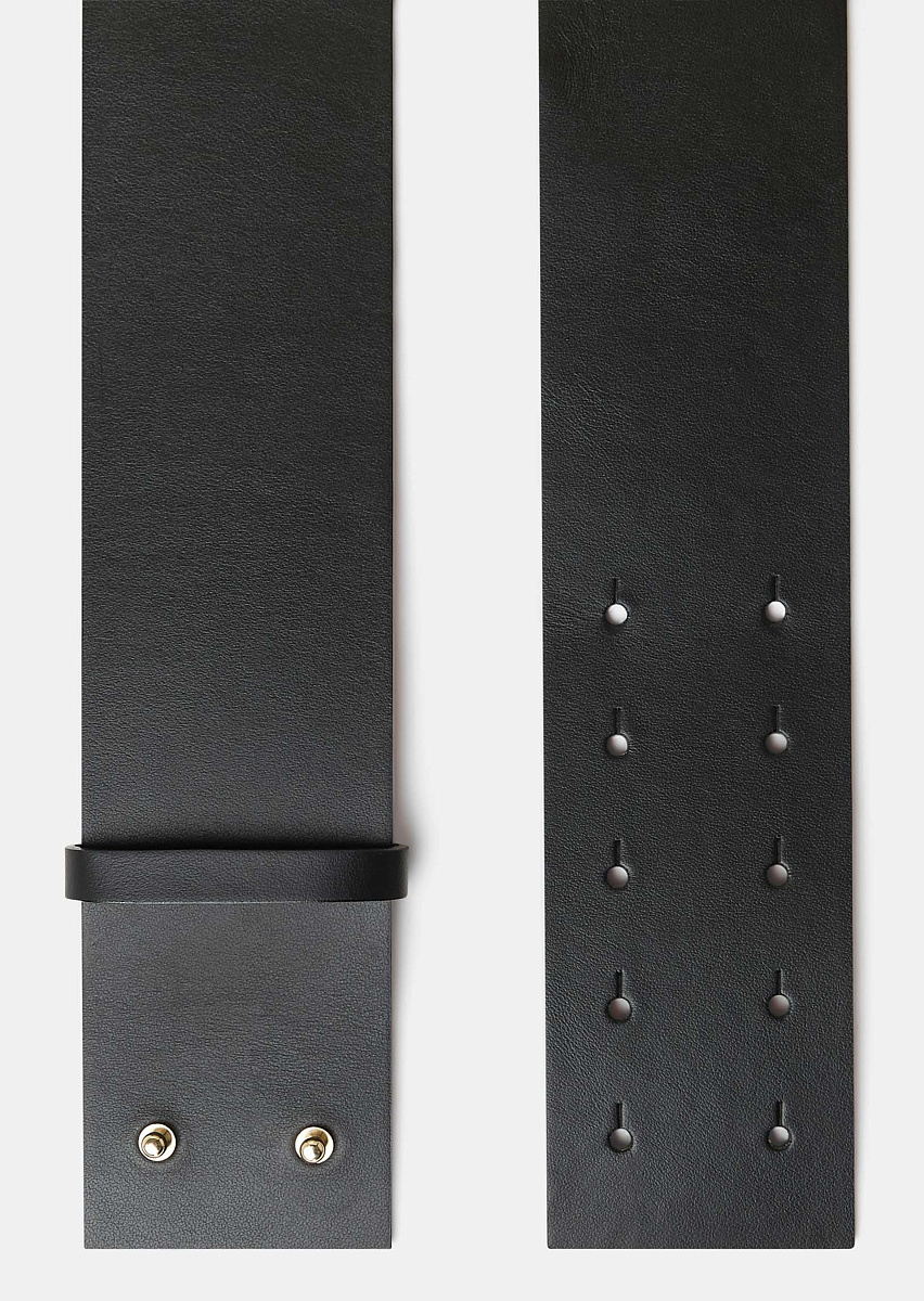 Lauren черный ремень из гладкой кожи Lauren черный ремень из гладкой кожи