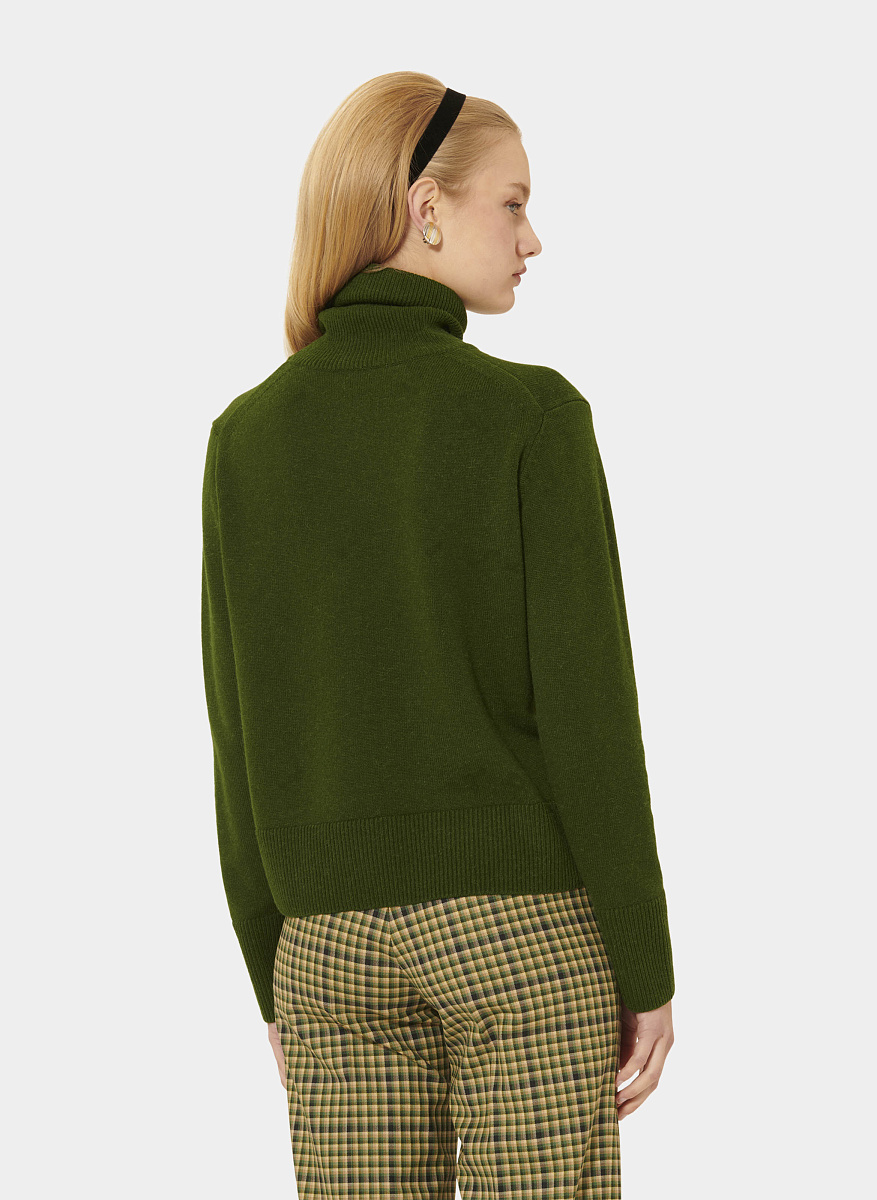 Palia зеленый свитер из шерсти мериноса и альпаки