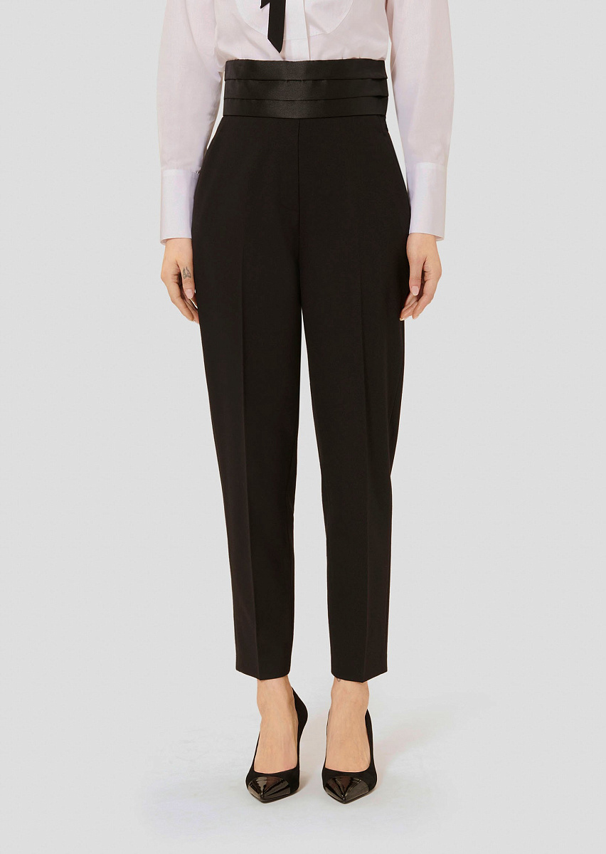 Paul черные шерстяные брюки Paul черные шерстяные брюки