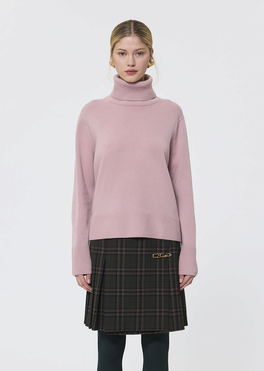 Palia пудрово-розовый свитер из смесовой шерсти