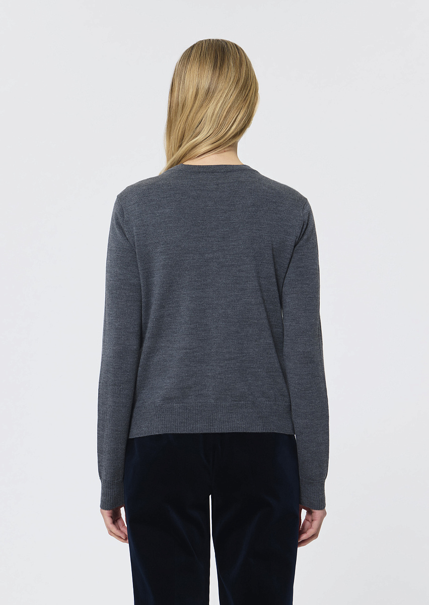 Ginno серый кардиган с эффектом меланж