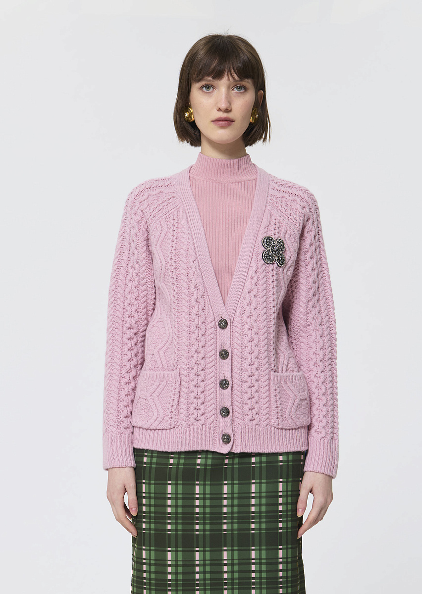 Greg пудрово-розовый кардиган