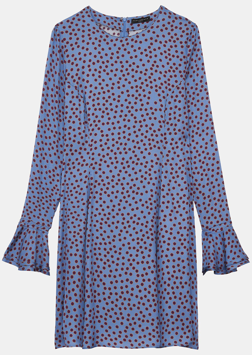 Rael темно-синее платье с принтом в горошек Rael темно-синее платье с принтом в горошек