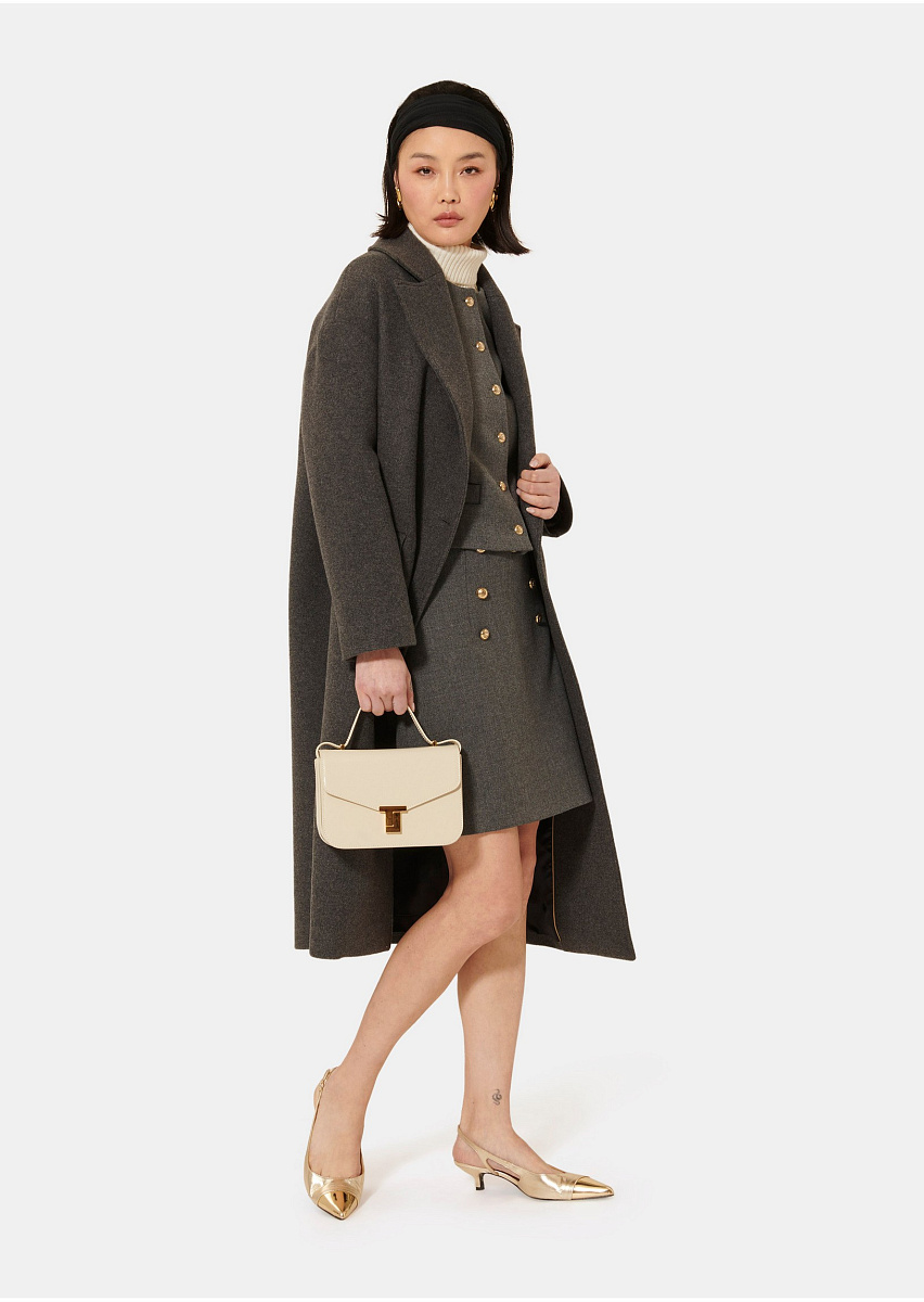 Серое пальто Milo из сукна типа "бушлат" Серое пальто Milo из сукна типа "бушлат"