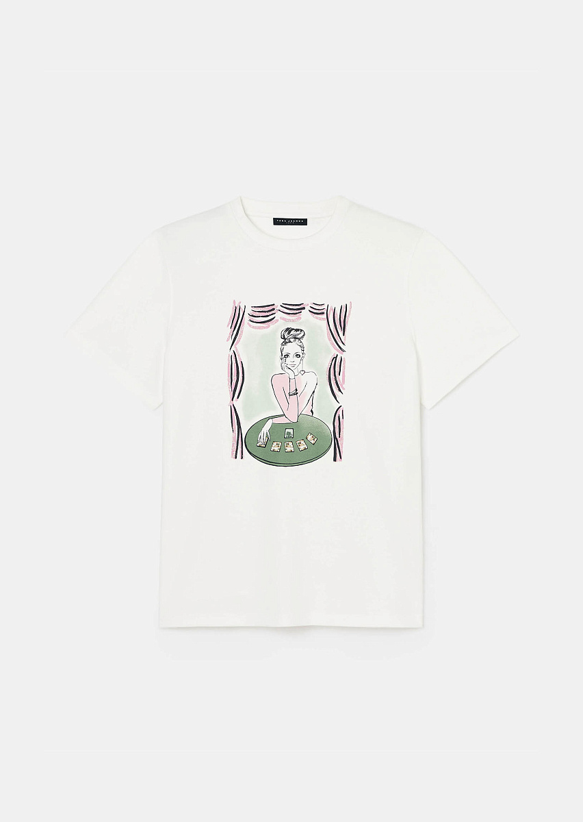 Белая футболка из джерси Taraluckylove