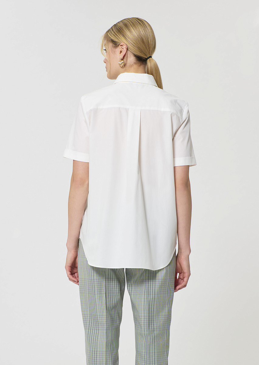 Clara белая блуза из поплина