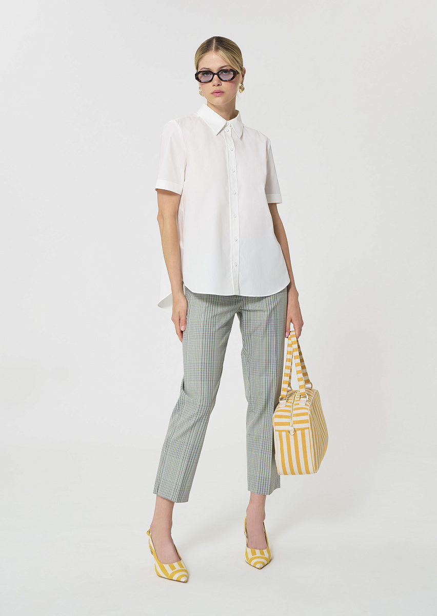 Clara белая блуза из поплина