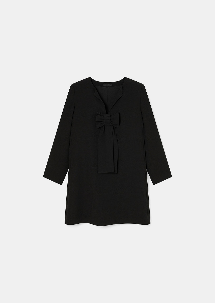 Черное платье Rhonda из крепа Черное платье Rhonda из крепа