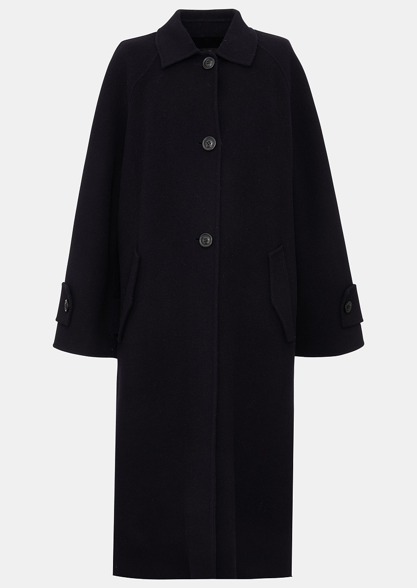 Maggy темно-синее пальто из двусторонней шерсти Maggy темно-синее пальто из двусторонней шерсти