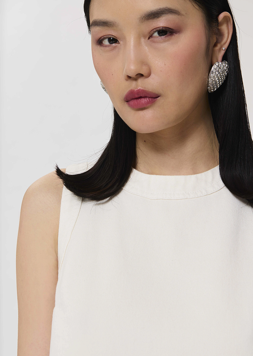 Tokono белый топ из денима