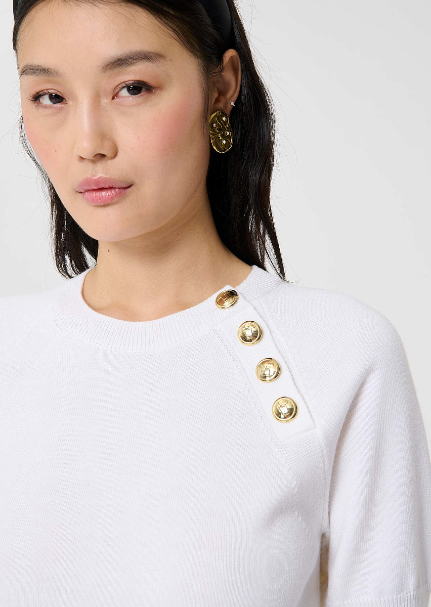 Джемпер Pastelle из шерсти в цвете экрю Джемпер Pastelle из шерсти в цвете экрю