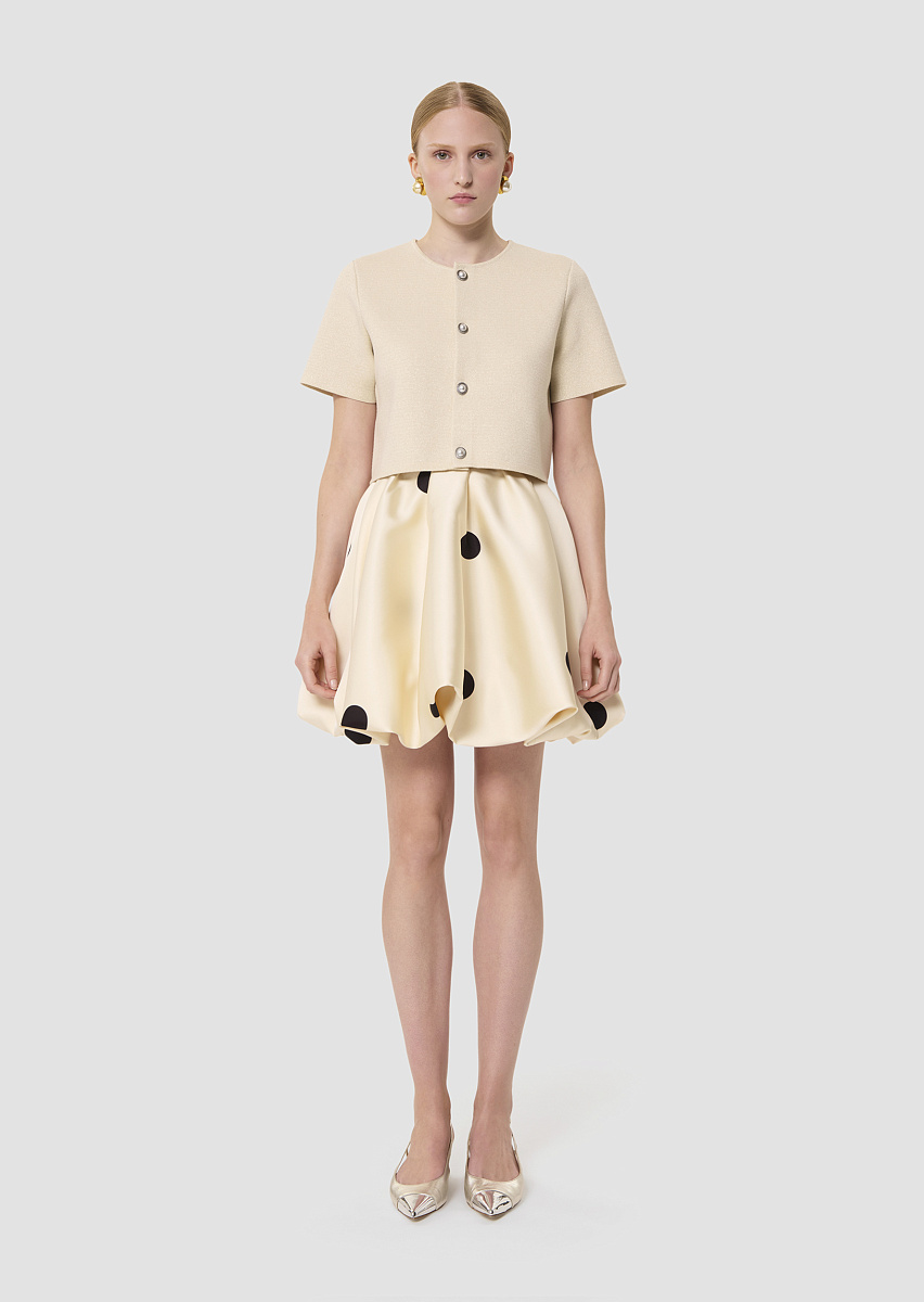 Glitter кардиган в цвете экрю