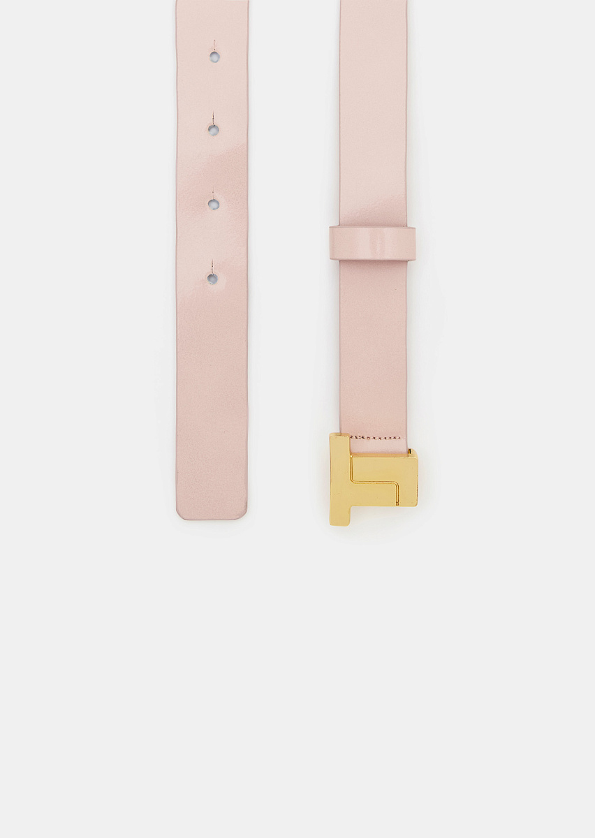 Розовый ремень 8 Bis mini из гладкой кожи