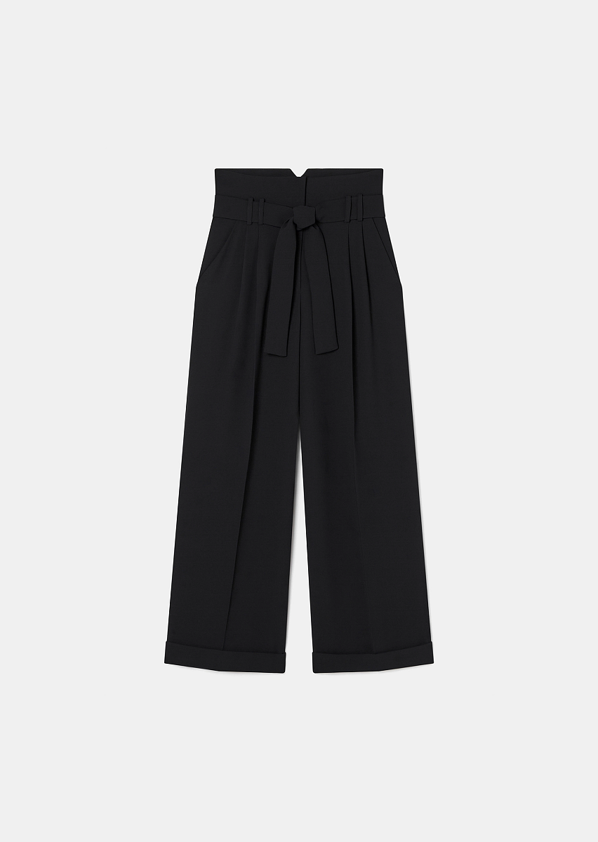 Pia черные брюки из крепа