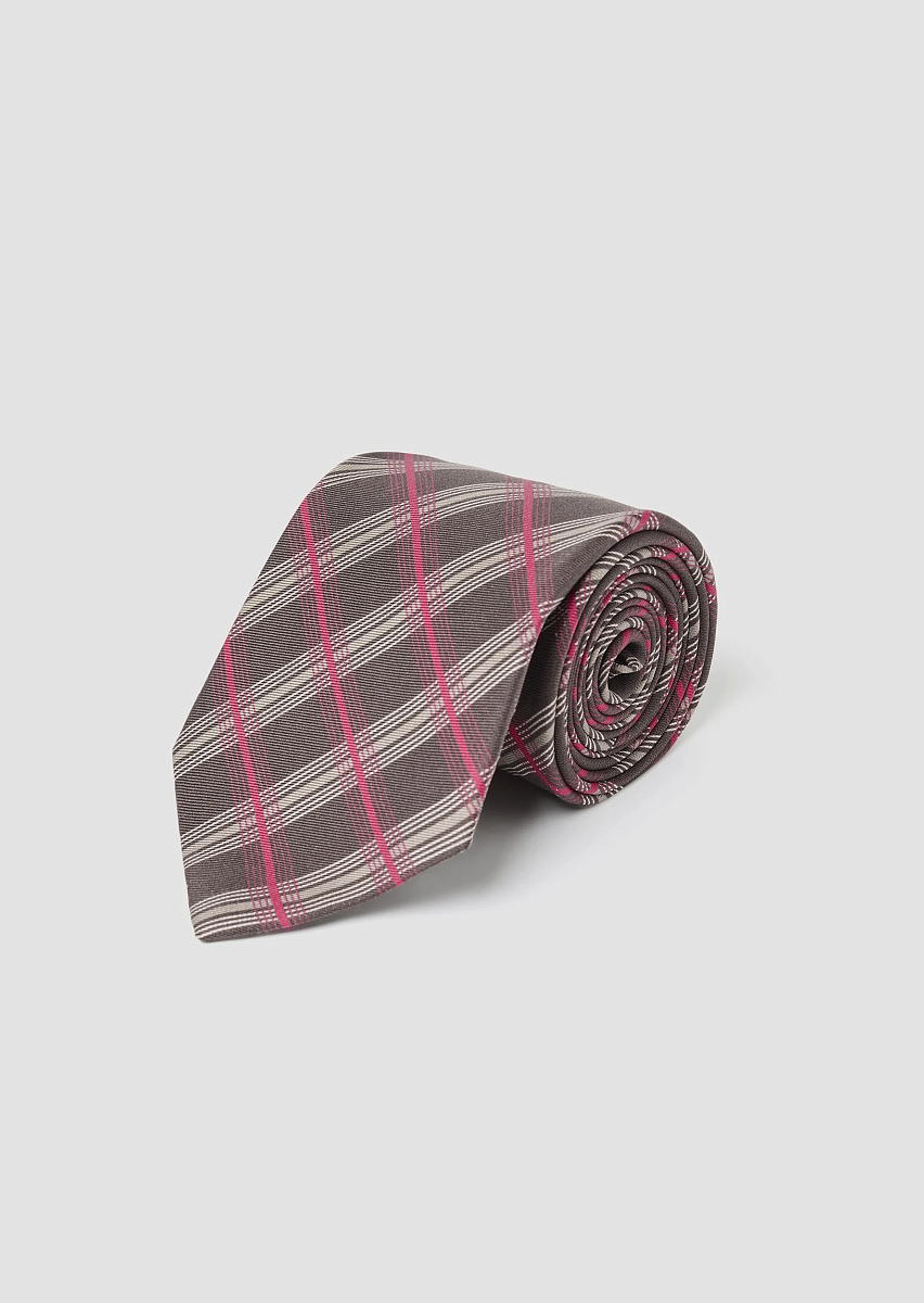 Erica галстук из шелка с узором в клетку