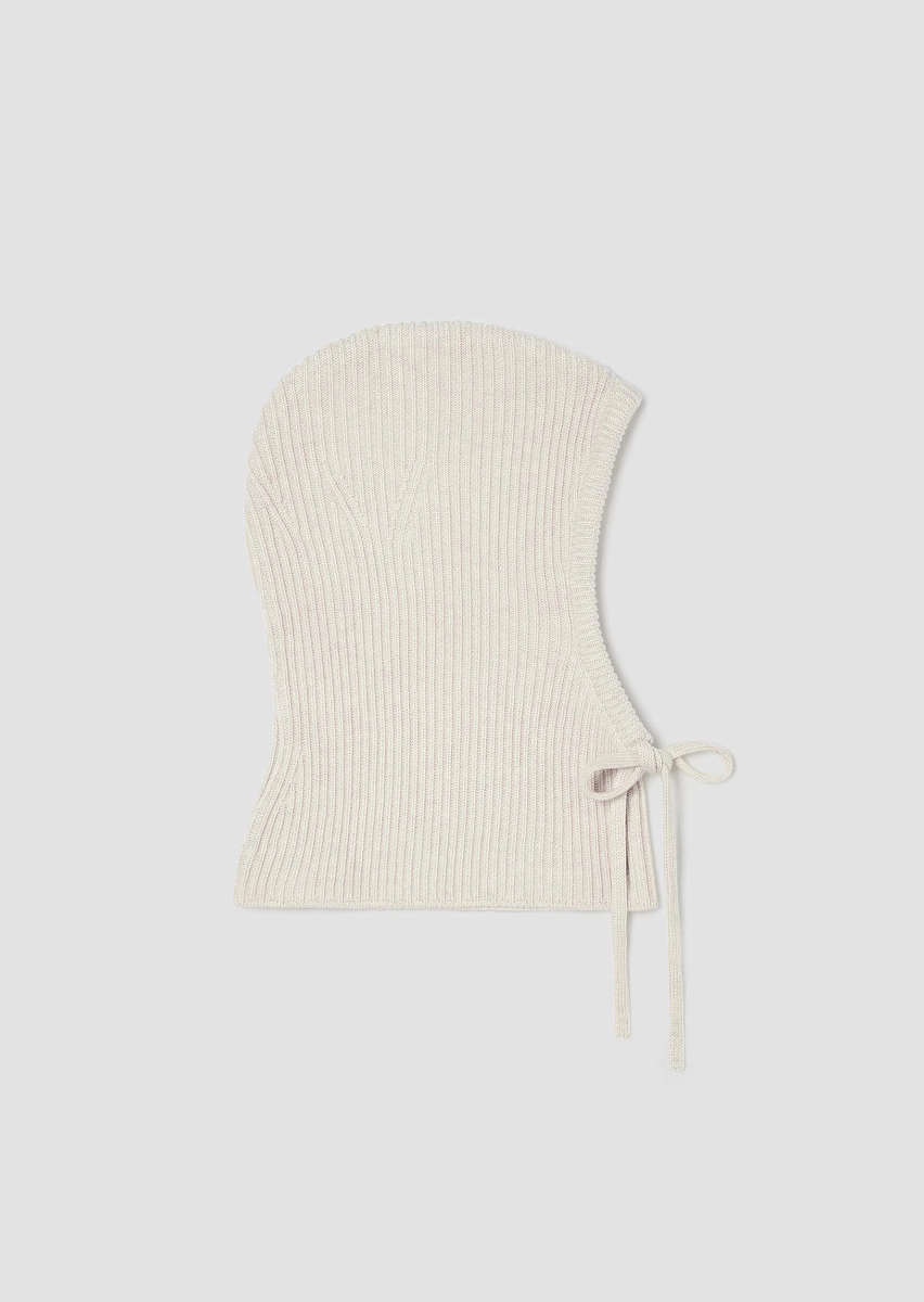 Agnes вязаный капюшон цвета экрю