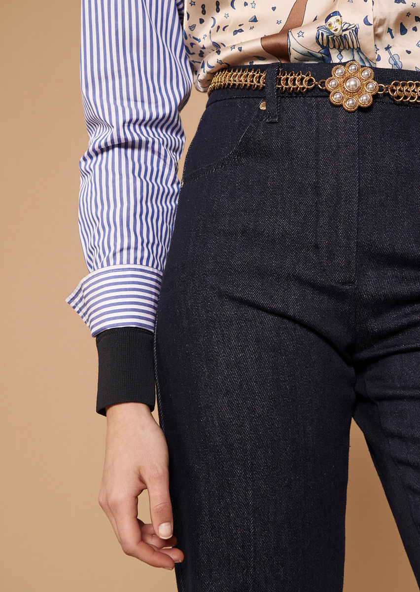 Jerome темно-синие брюки из денима Jerome темно-синие брюки из денима