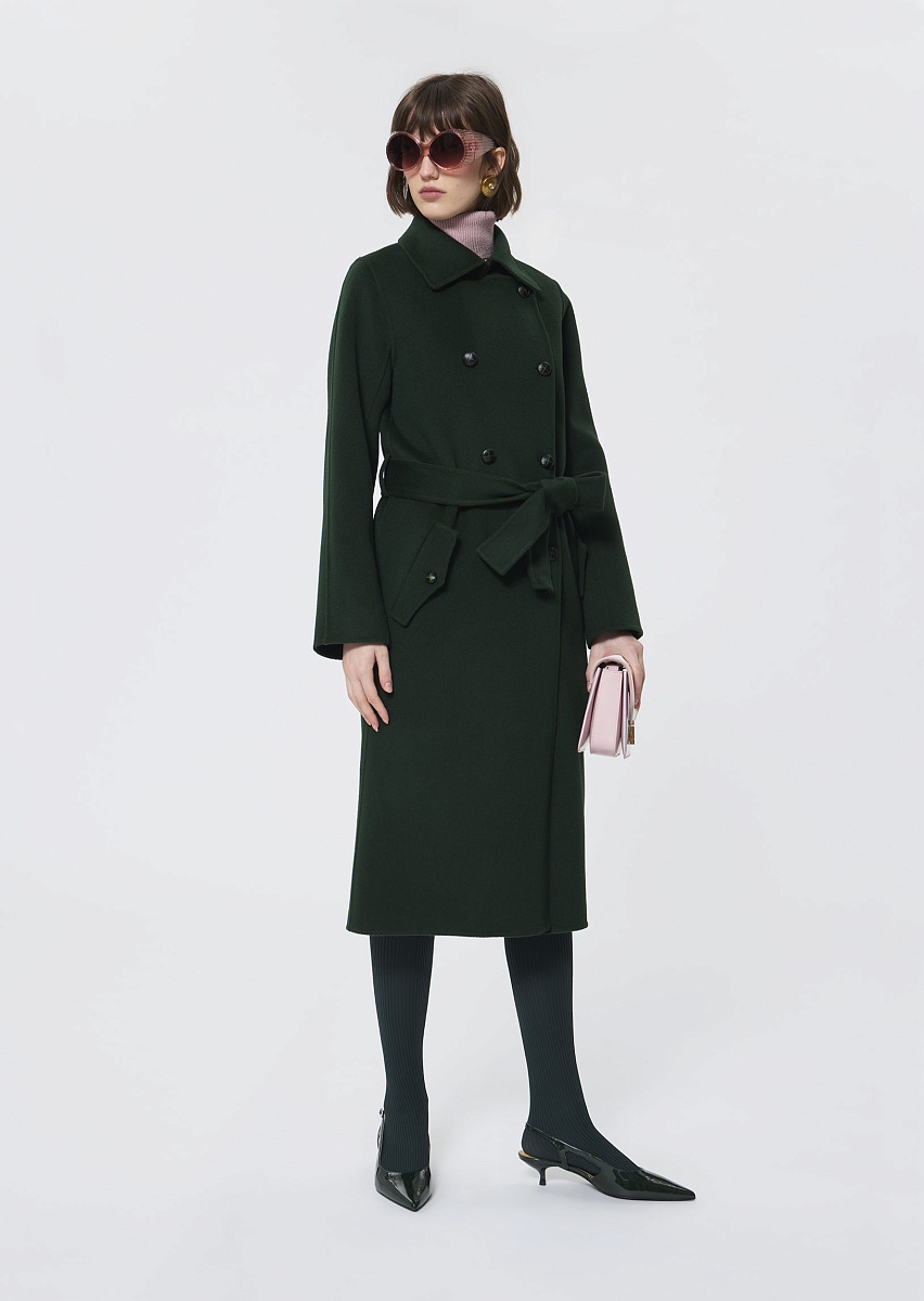 Martino зеленое двустороннее пальто