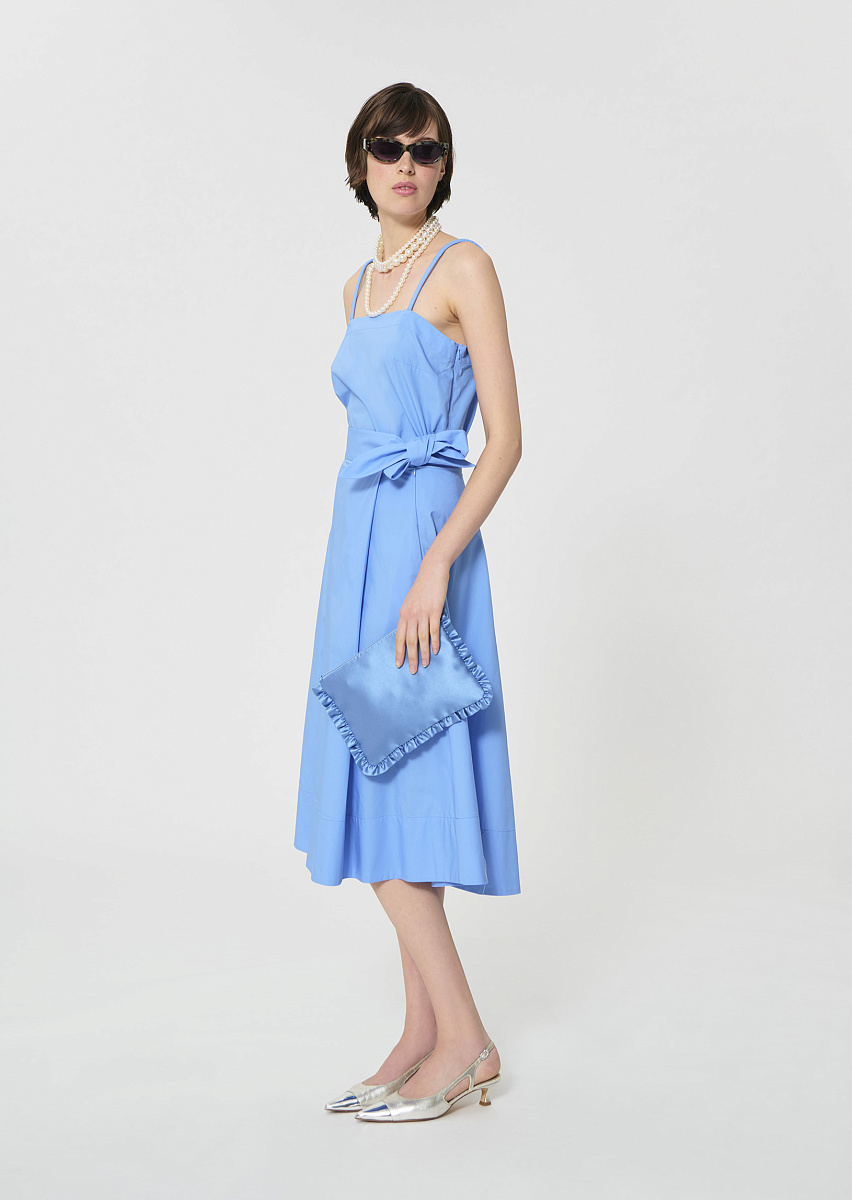 Jolly небесно-голубая юбка из поплина