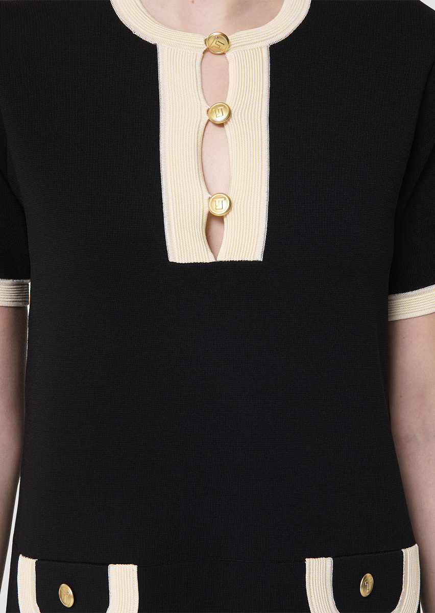 Двухцветное платье Roller