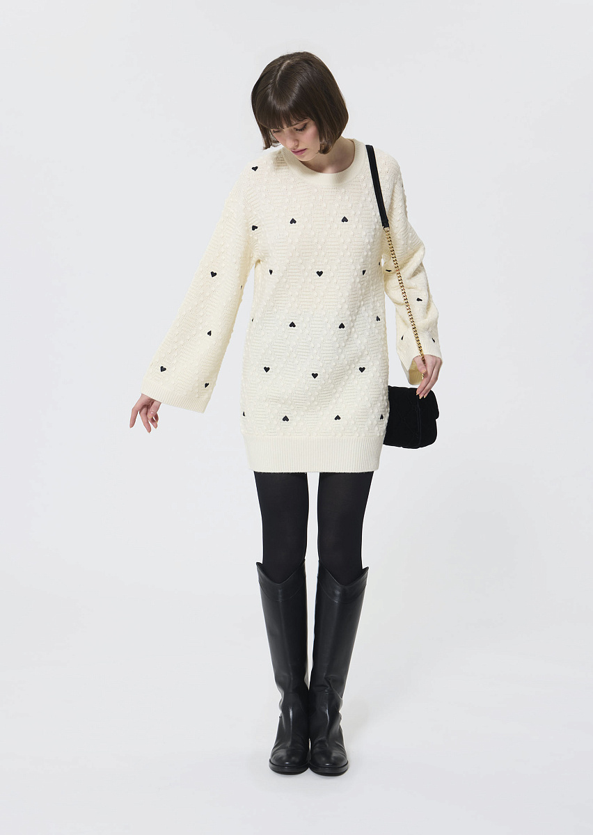 Romann трикотажное платье цвета экрю