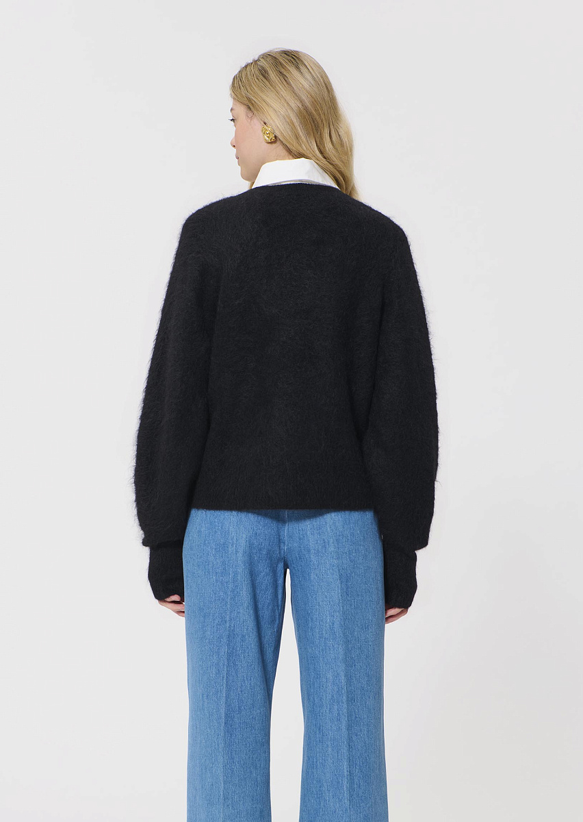 Paz пуловер с шерстью альпака в черном цвете Paz пуловер с шерстью альпака в черном цвете