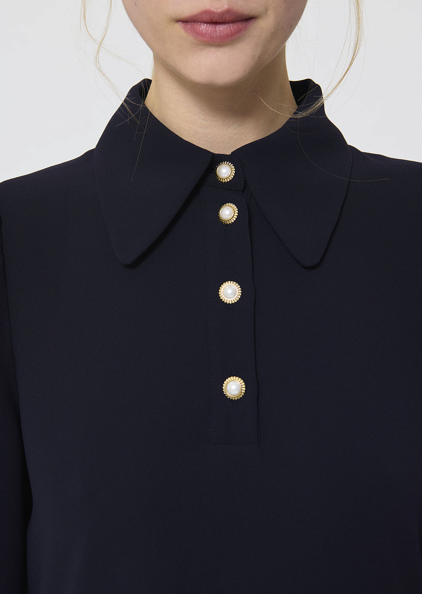 Rolfo темно-синее платье