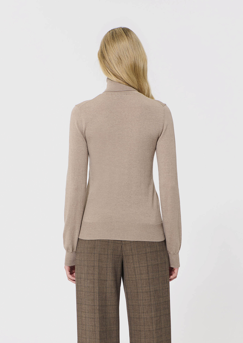 Palma тонкий свитер из шерсти в кофейном цвете Palma тонкий свитер из шерсти в кофейном цвете