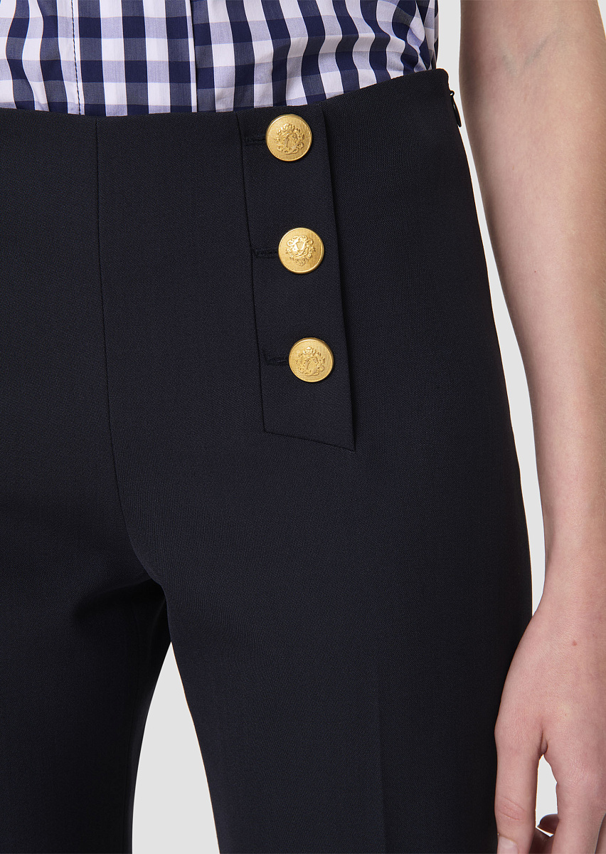 Pepino темно-синие костюмные брюки из шерсти Pepino темно-синие костюмные брюки из шерсти