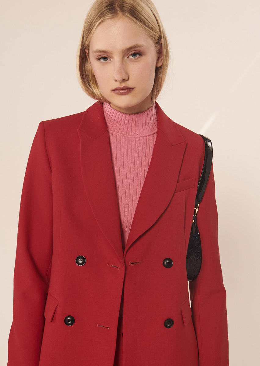 Valentia красный жакет из холодной шерсти