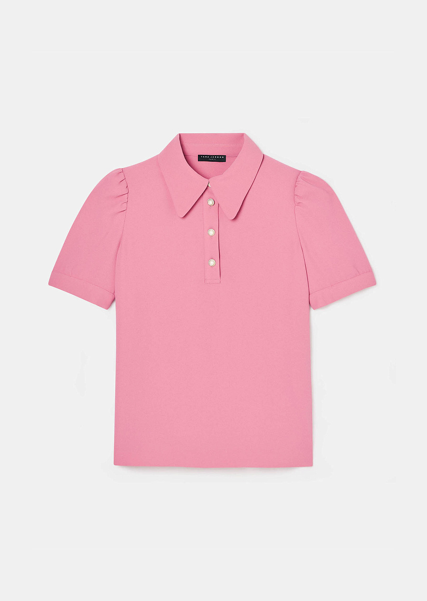 Розовый топ из крепа Tonino