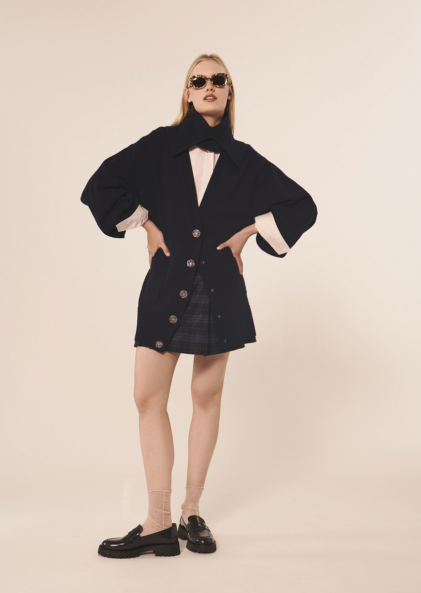 Ginger темно-синий кардиган из хлопка Ginger темно-синий кардиган из хлопка