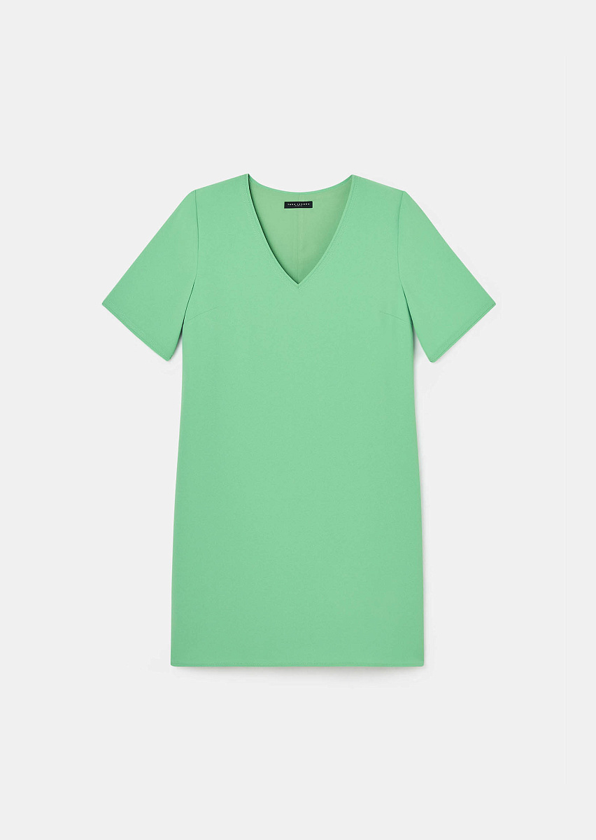 Зеленое платье из крепа Ruban