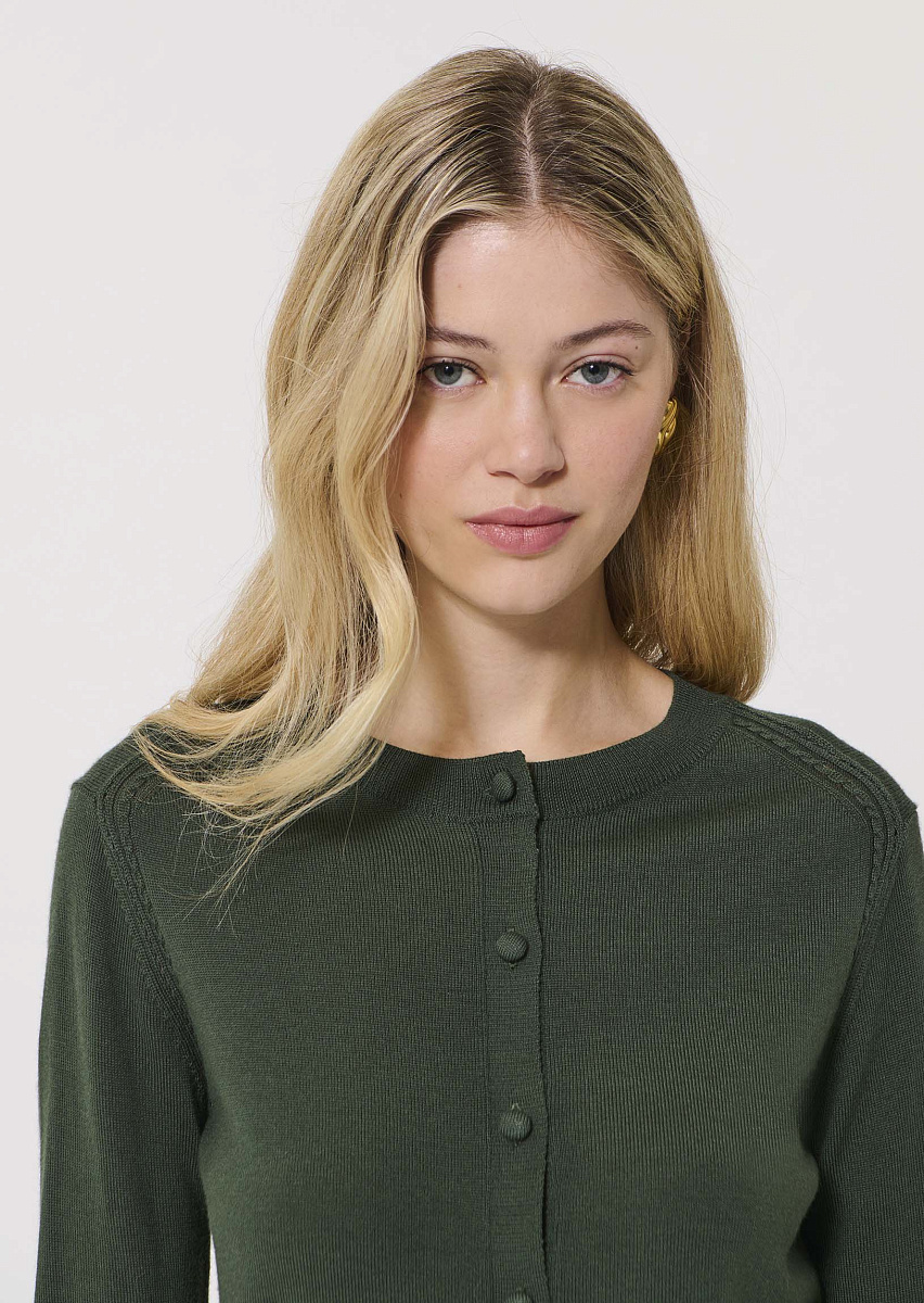 Ginno зеленый кардиган из шерсти мериноса Ginno зеленый кардиган из шерсти мериноса