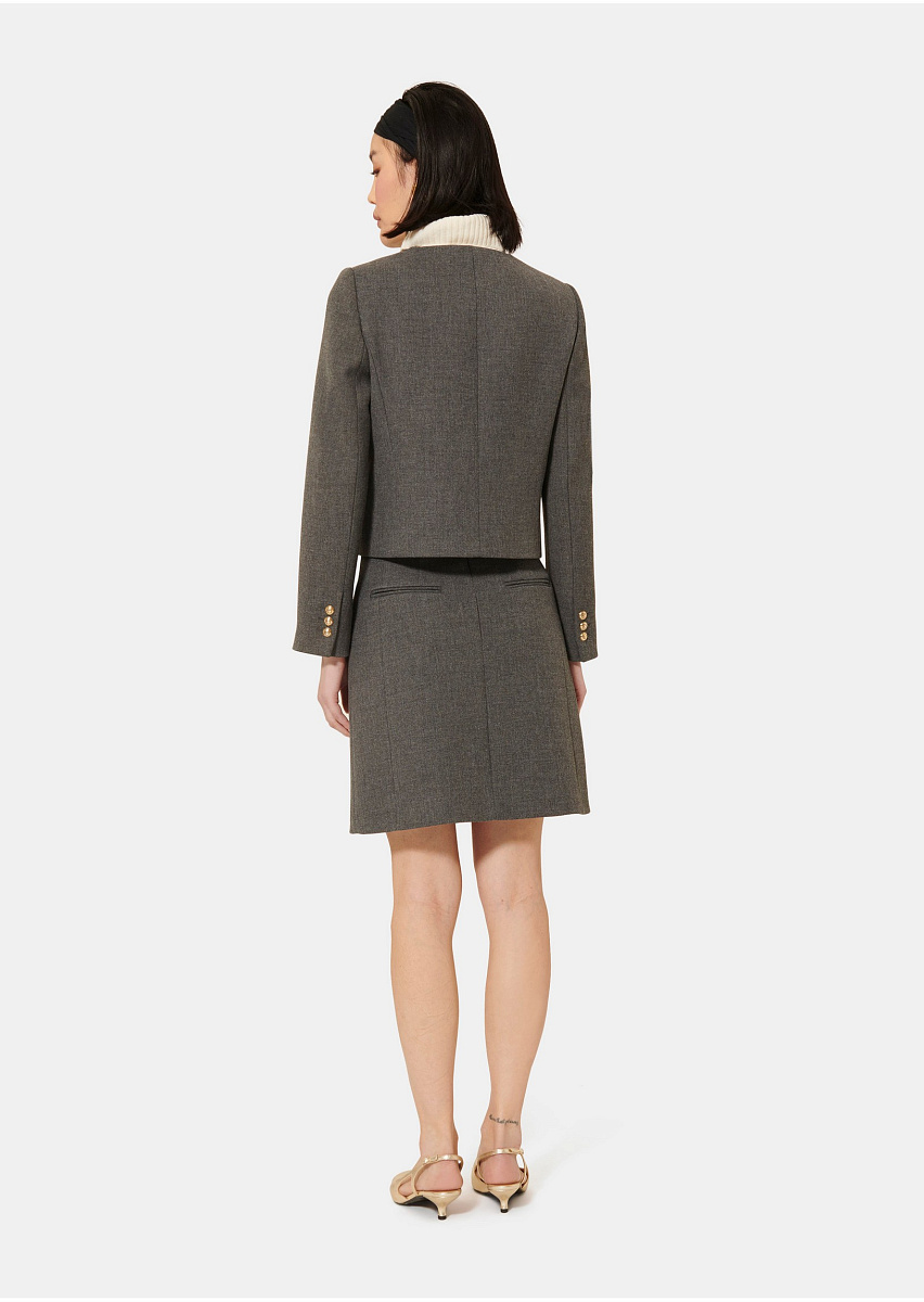 Серая юбка Jamie из плотной ткани Серая юбка Jamie из плотной ткани